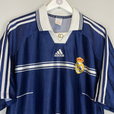 Shop 1998/99 REAL MADRID AWAY SHIRT (XL) ADIDAS, classic football shirts, vintage football shirts & retro soccer jerseys at Cult Kits
