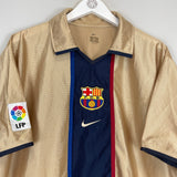 Shop 2001/03 BARCELONA THIRD SHIRT (XL) NIKE, classic football shirts, vintage football shirts & retro soccer jerseys at Cult Kits