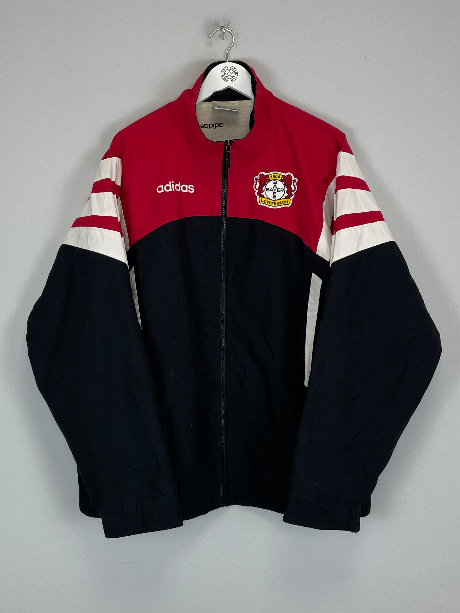 Shop 1996/97 BAYER LEVERKUSEN TRACK JACKET (L) ADIDAS, classic football shirts, vintage football shirts & retro soccer jerseys at Cult Kits