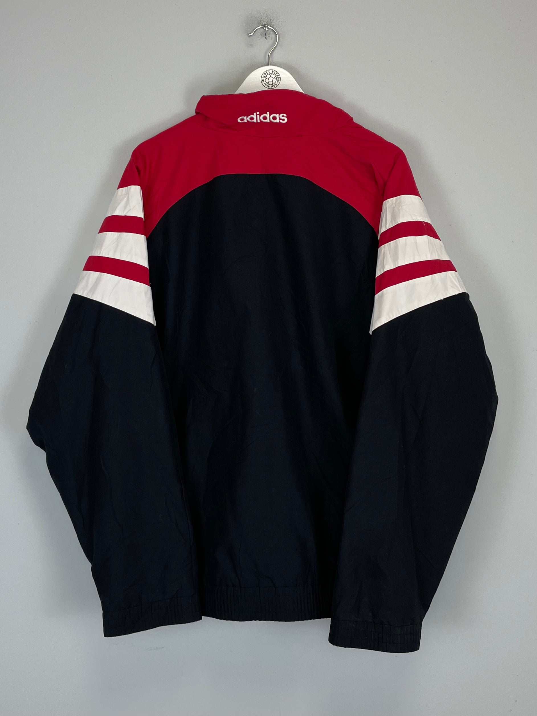 Shop 1996/97 BAYER LEVERKUSEN TRACK JACKET (L) ADIDAS, classic football shirts, vintage football shirts & retro soccer jerseys at Cult Kits