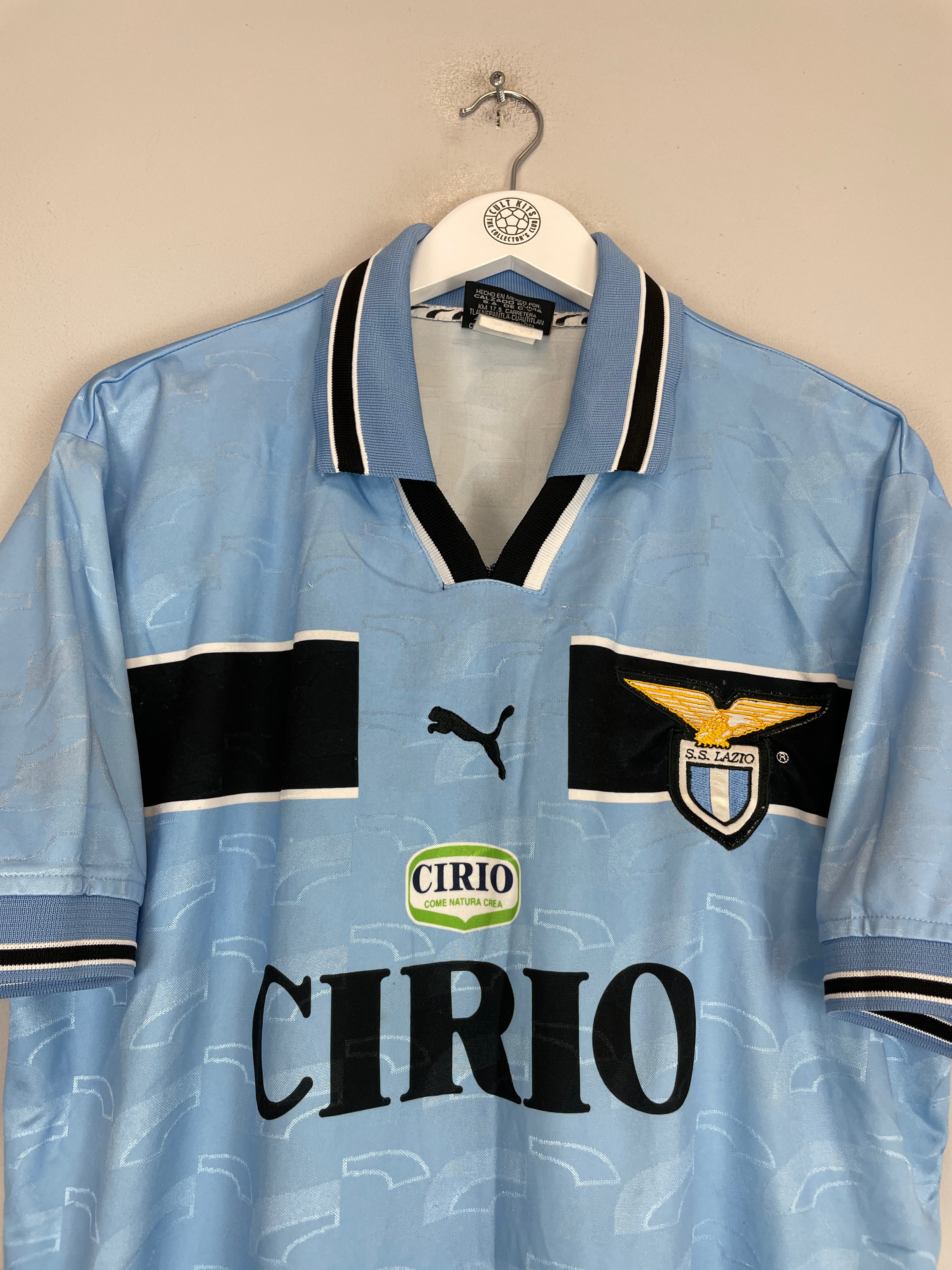 Shop 1998/00 LAZIO SIMEONE #14 HOME SHIRT (XL) PUMA, classic football shirts, vintage football shirts & retro soccer jerseys at Cult Kits