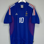 Shop 2002/04 FRANCE ZIDANE #10 HOME SHIRT (XL) ADIDAS, classic football shirts, vintage football shirts & retro soccer jerseys at Cult Kits
