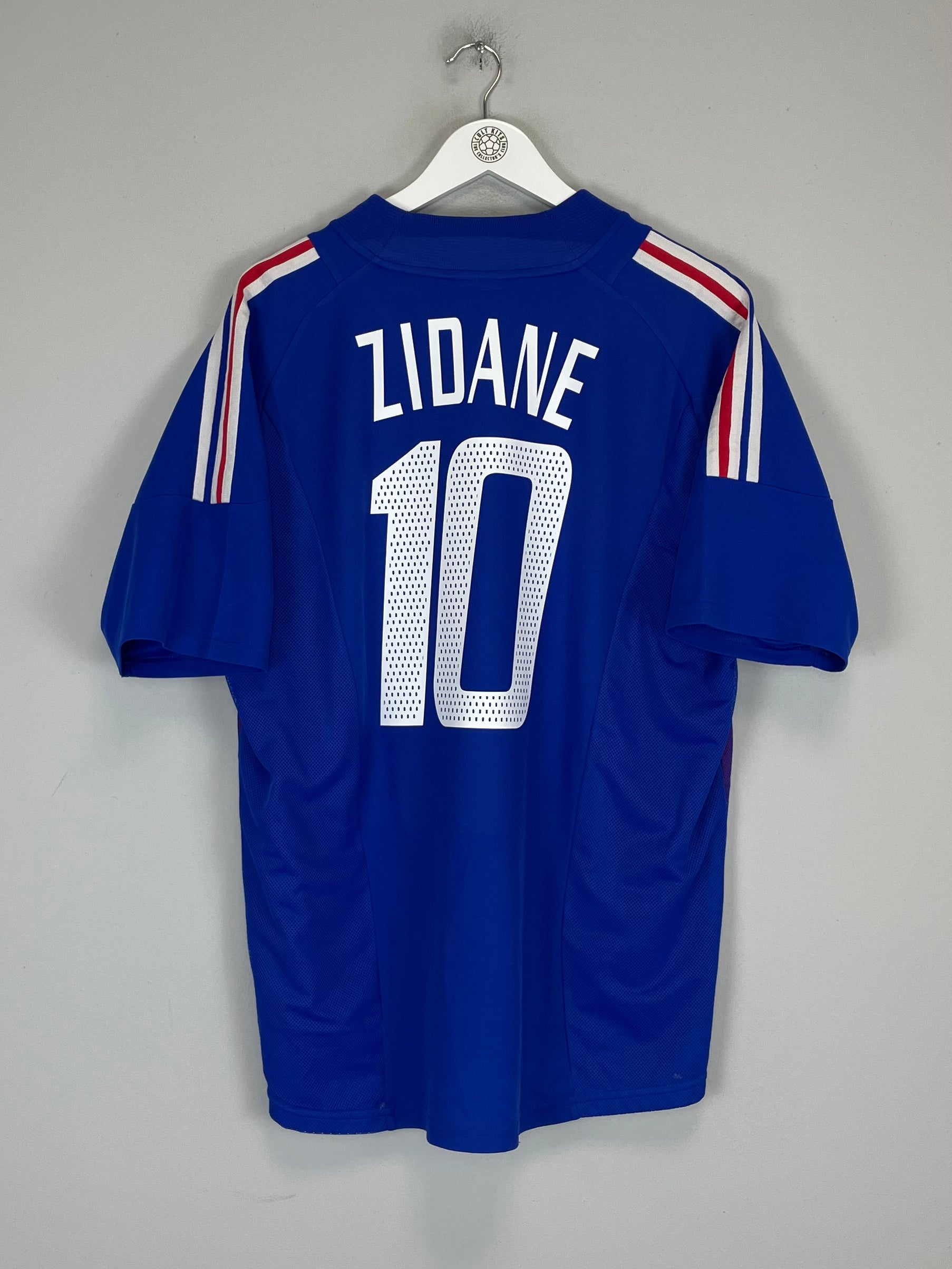 Shop 2002/04 FRANCE ZIDANE #10 HOME SHIRT (XL) ADIDAS, classic football shirts, vintage football shirts & retro soccer jerseys at Cult Kits