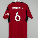 Shop 2023/24 MANCHESTER UNITED MARTINEZ #6 HOME SHIRT (XL) ADIDAS, classic football shirts, vintage football shirts & retro soccer jerseys at Cult Kits