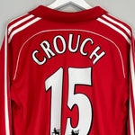 Shop 2006/07 LIVERPOOL CROUCH #15 L/S HOME SHIRT (L) ADIDAS, classic football shirts, vintage football shirts & retro soccer jerseys at Cult Kits