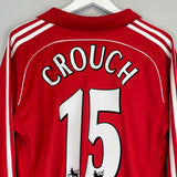 Shop 2006/07 LIVERPOOL CROUCH #15 L/S HOME SHIRT (L) ADIDAS, classic football shirts, vintage football shirts & retro soccer jerseys at Cult Kits