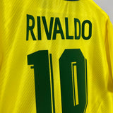 Shop 1994/96 BRAZIL RIVALDO #10 *BNWT* HOME SHIRT (L) UMBRO, classic football shirts, vintage football shirts & retro soccer jerseys at Cult Kits