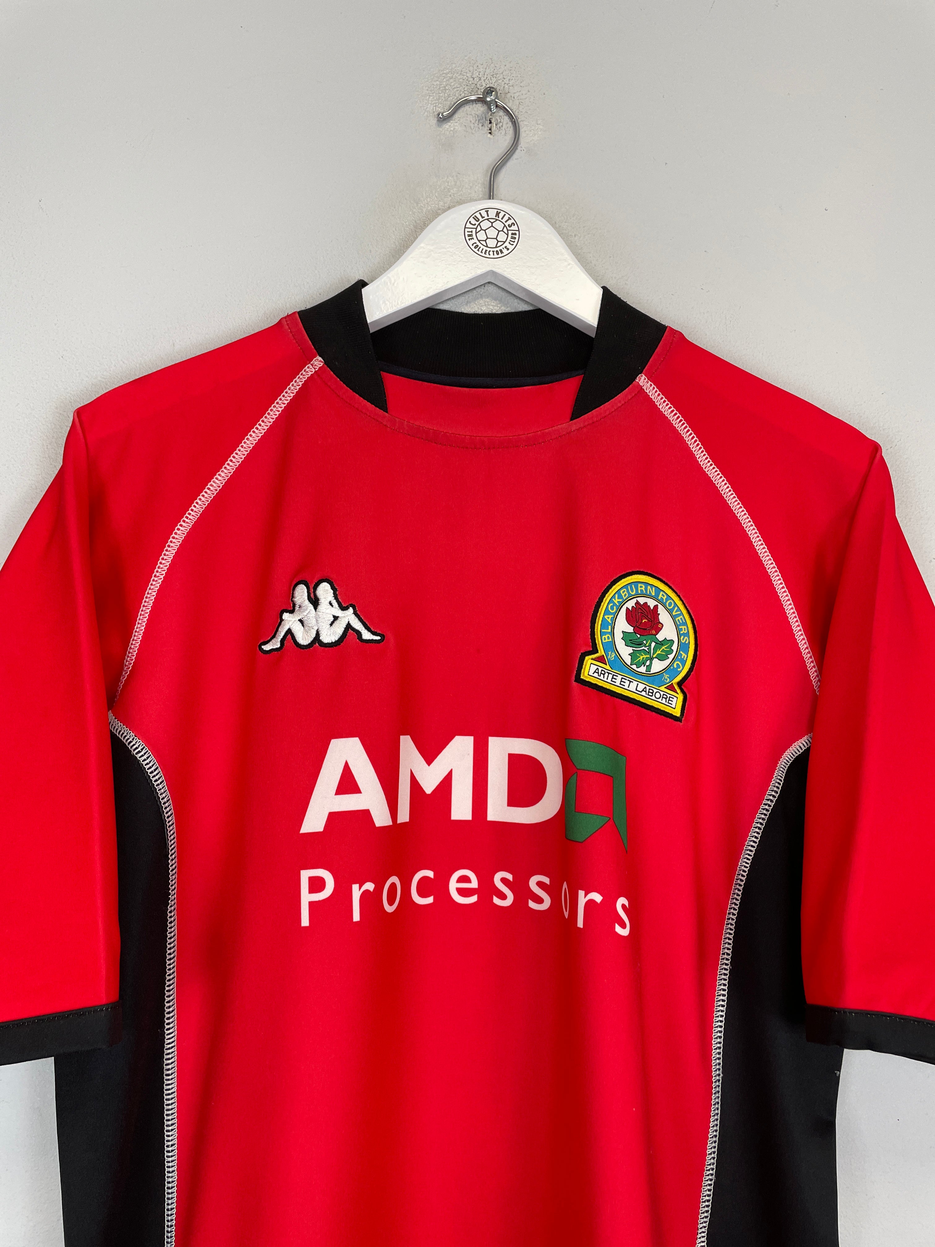 Shop 2002/03 BLACKBURN ROVERS TUGAY #3 AWAY SHIRT (L) KAPPA, classic football shirts, vintage football shirts & retro soccer jerseys at Cult Kits