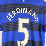 Shop 2011/12 MANCHESTER UNITED FERDINAND #5 AWAY SHIRT (L) NIKE, classic football shirts, vintage football shirts & retro soccer jerseys at Cult Kits
