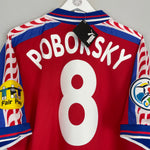 Shop 1996 CZECH REPUBLIC POBORSKY #8 *BNWT* HOME SHIRT (L) PUMA, classic football shirts, vintage football shirts & retro soccer jerseys at Cult Kits