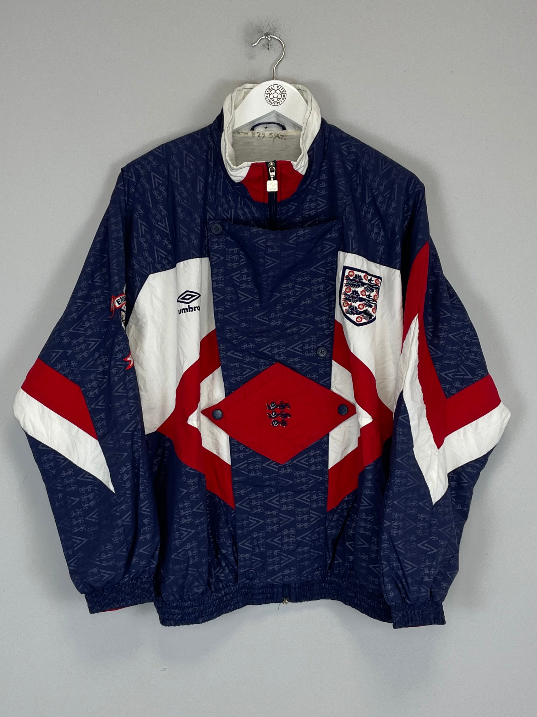 1990/92 ENGLAND TRACK JACKET (M) UMBRO – Cult Kits 1990/92 ENGLAND TRACK JACKET (M) UMBRO – Cult Kits