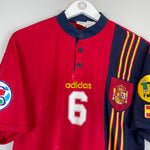 Shop 1996 SPAIN HIERRO #6 HOME SHIRT (L) ADIDAS, classic football shirts, vintage football shirts & retro soccer jerseys at Cult Kits