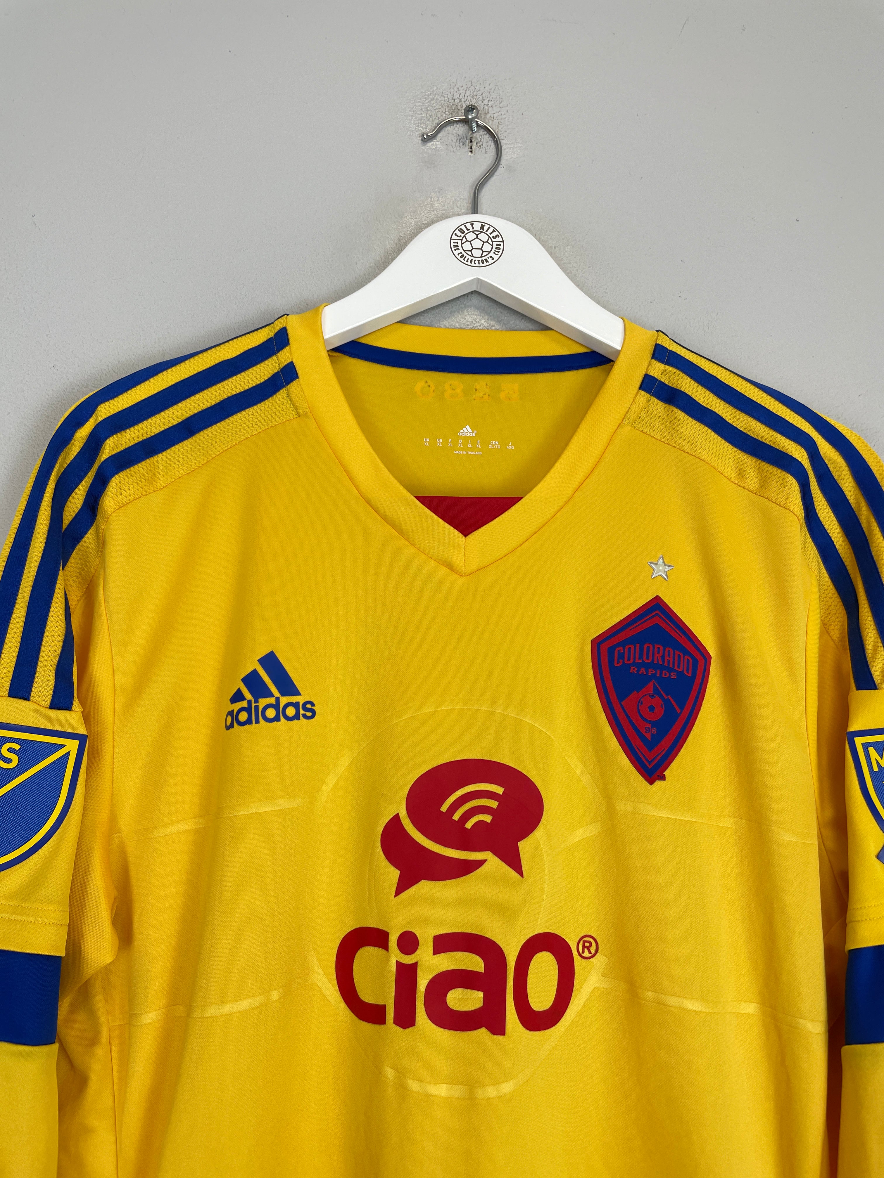 Shop 2016/17 COLORADO RAPIDS #18 *PLAYER ISSUE* L/S AWAY SHIRT (XL) ADIDAS, classic football shirts, vintage football shirts & retro soccer jerseys at Cult Kits