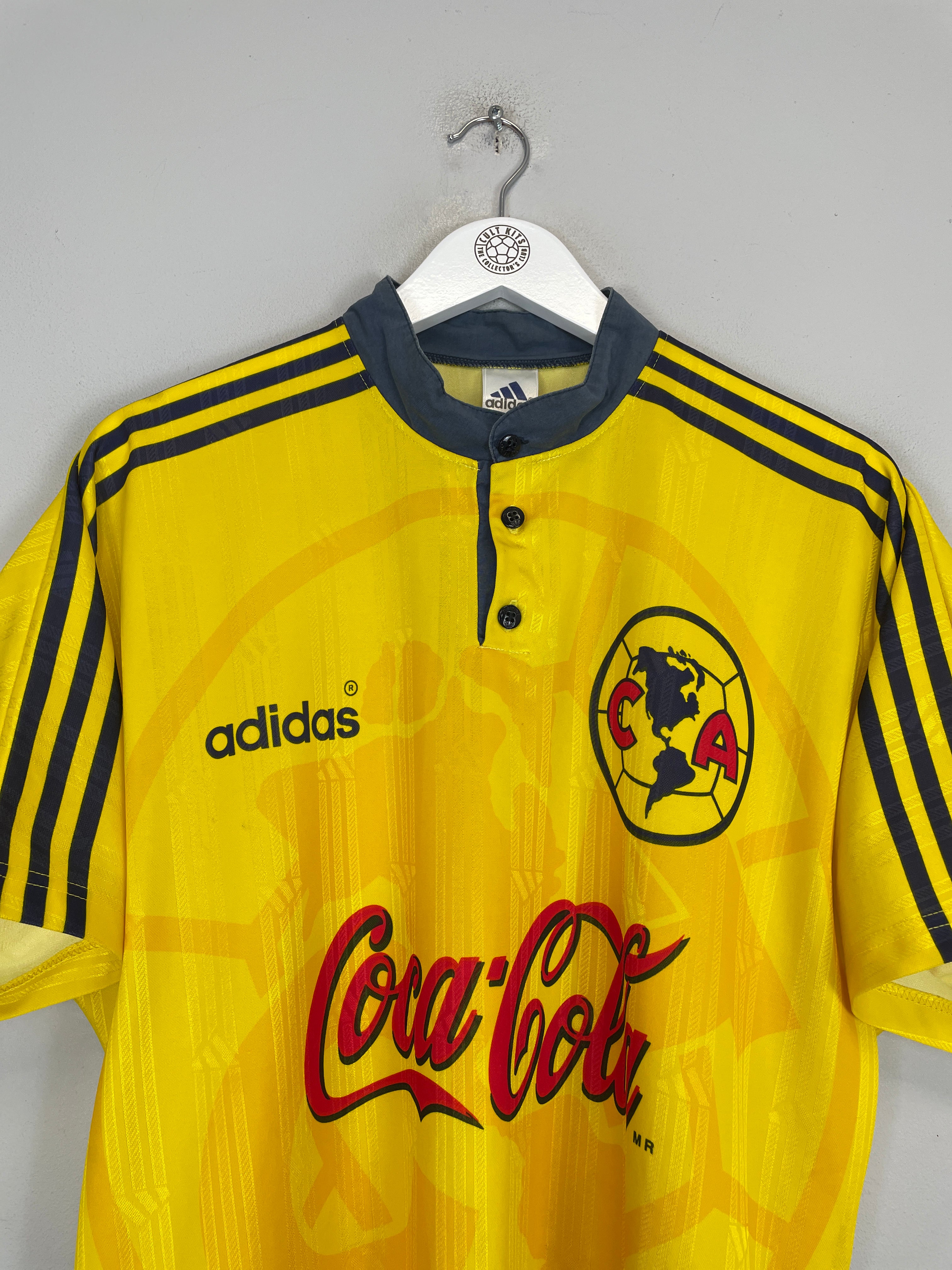 Shop 1996/98 CLUB AMERICA HOME SHIRT (L) ADIDAS, classic football shirts, vintage football shirts & retro soccer jerseys at Cult Kits