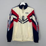 Shop Diadora *BNWT* MVB Ivory Track Jacket (Multiple Sizes), classic football shirts, vintage football shirts & retro soccer jerseys at Cult Kits