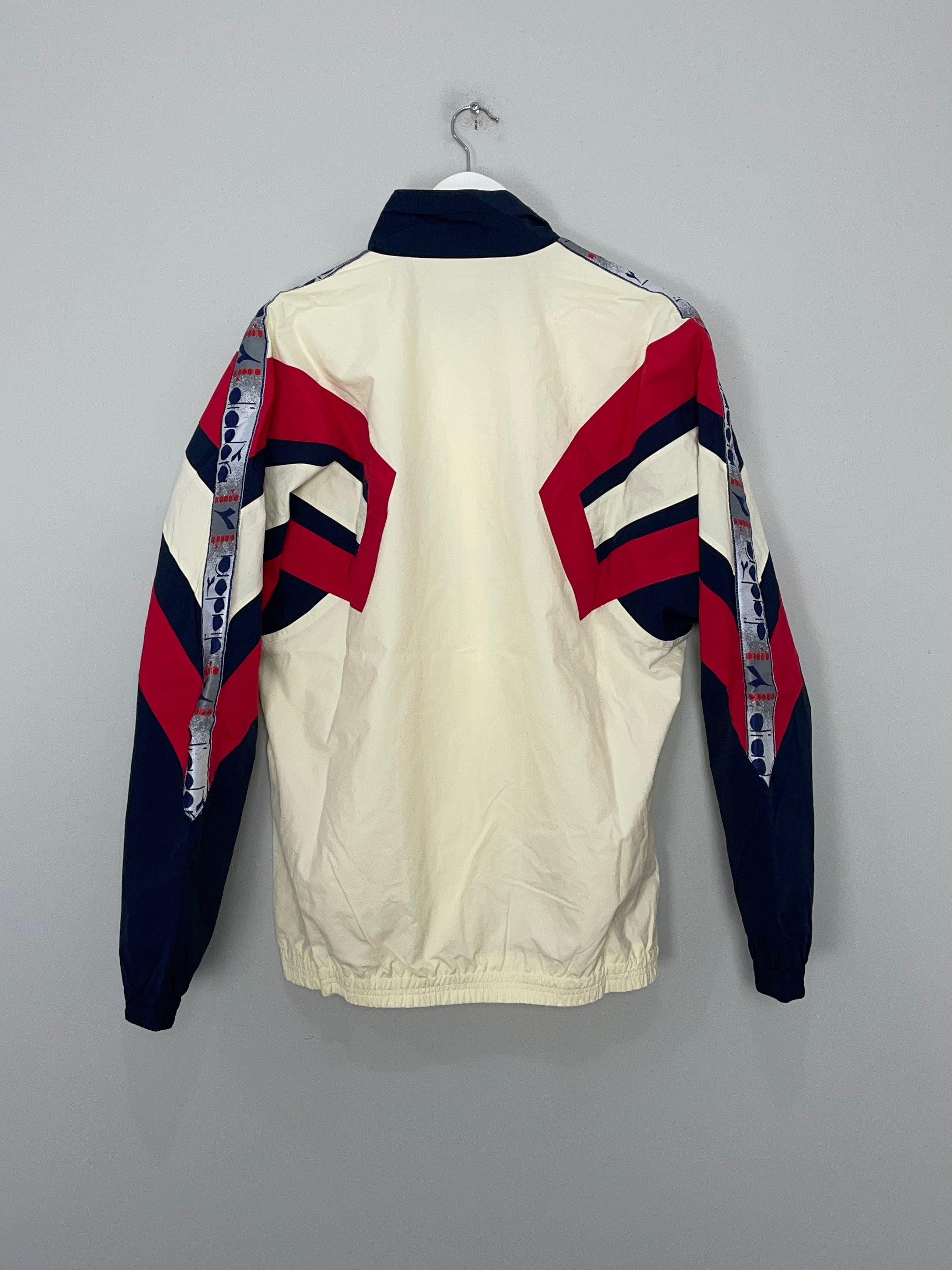 Shop Diadora *BNWT* MVB Ivory Track Jacket (Multiple Sizes), classic football shirts, vintage football shirts & retro soccer jerseys at Cult Kits