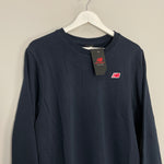 Shop New Balance *BNWT* Navy Crew Neck Sweater (Multiple Sizes) Jumper, classic football shirts, vintage football shirts & retro soccer jerseys at Cult Kits