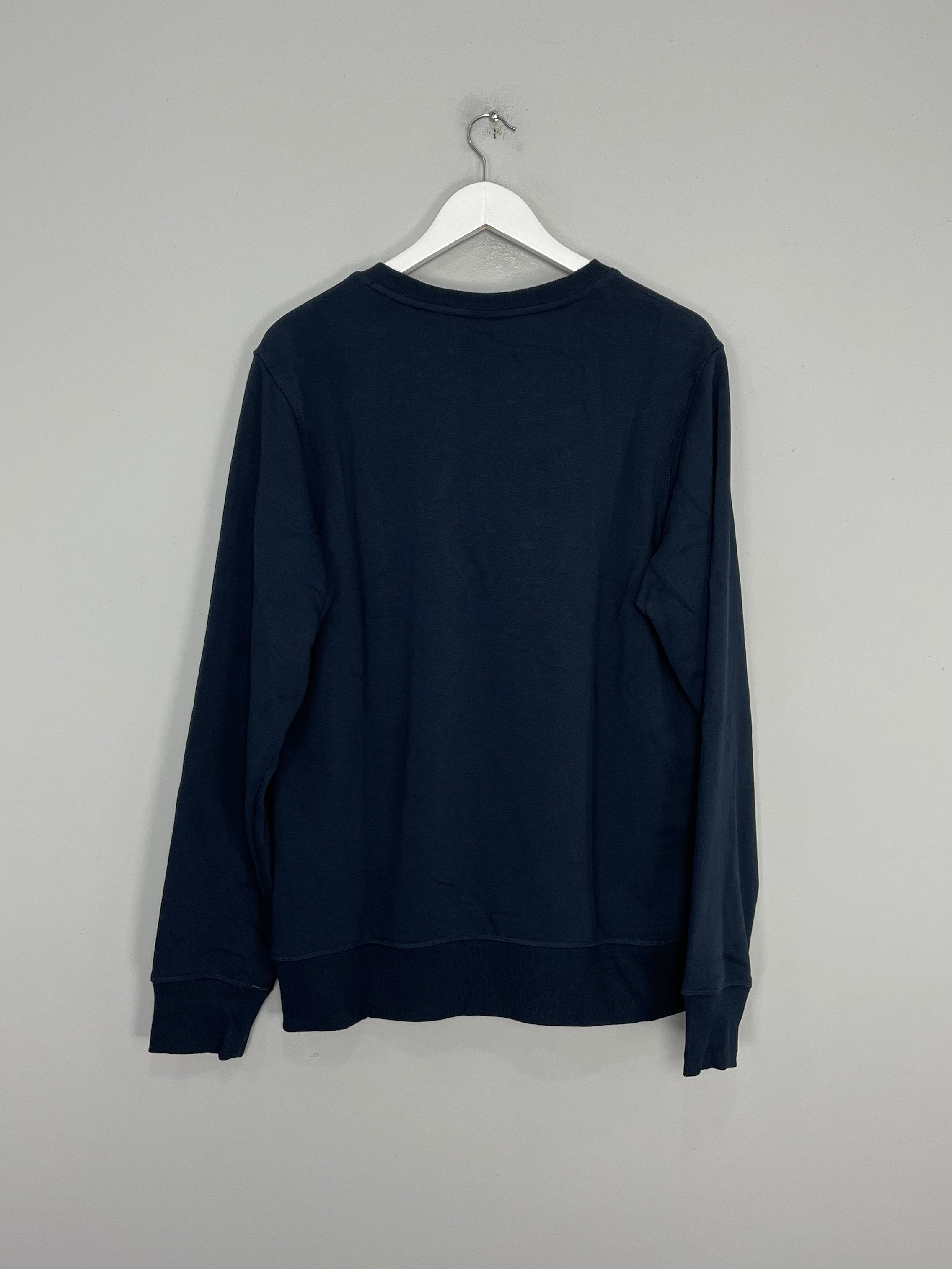 Shop New Balance *BNWT* Navy Crew Neck Sweater (Multiple Sizes) Jumper, classic football shirts, vintage football shirts & retro soccer jerseys at Cult Kits