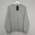 Shop New Balance *BNWT* Grey Crew Neck Sweater (Multiple Sizes) Jumper, classic football shirts, vintage football shirts & retro soccer jerseys at Cult Kits