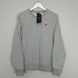 Shop New Balance *BNWT* Grey Crew Neck Sweater (Multiple Sizes) Jumper, classic football shirts, vintage football shirts & retro soccer jerseys at Cult Kits