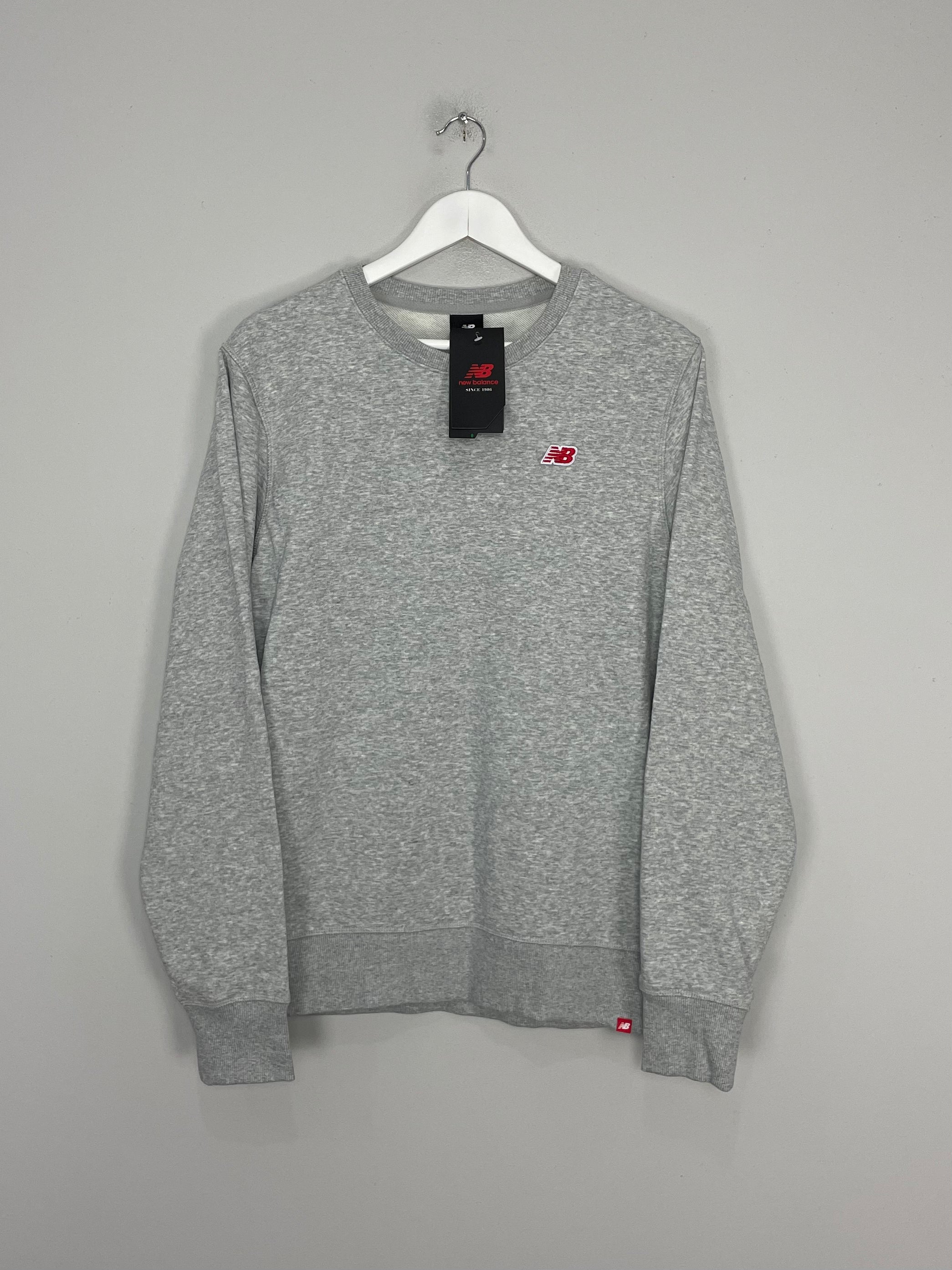 Shop New Balance *BNWT* Grey Crew Neck Sweater (Multiple Sizes) Jumper, classic football shirts, vintage football shirts & retro soccer jerseys at Cult Kits