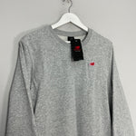 Shop New Balance *BNWT* Grey Crew Neck Sweater (Multiple Sizes) Jumper, classic football shirts, vintage football shirts & retro soccer jerseys at Cult Kits