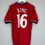 Shop 2002/04 ENGLAND KING #16 AWAY SHIRT (M) UMBRO, classic football shirts, vintage football shirts & retro soccer jerseys at Cult Kits