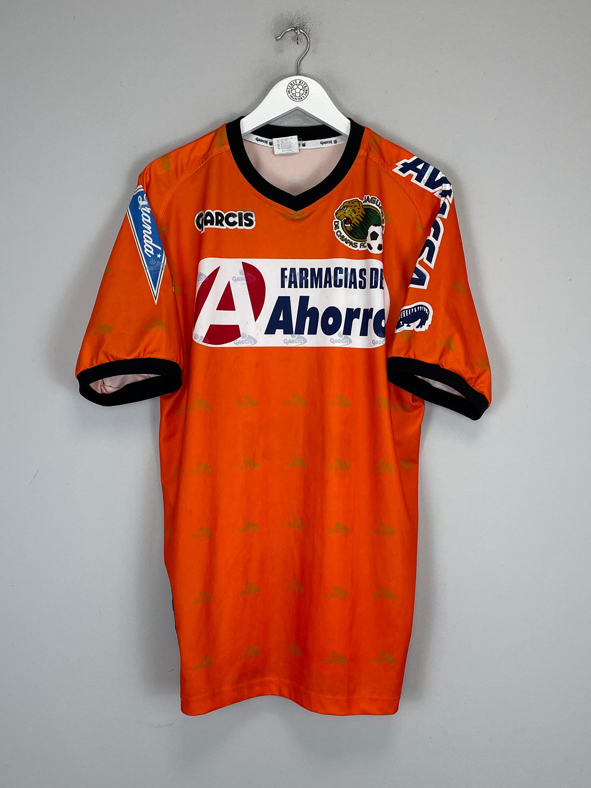 Shop 2003 JAGUARES CHIAPAS HOME SHIRT (XL) GARCIS, classic football shirts, vintage football shirts & retro soccer jerseys at Cult Kits