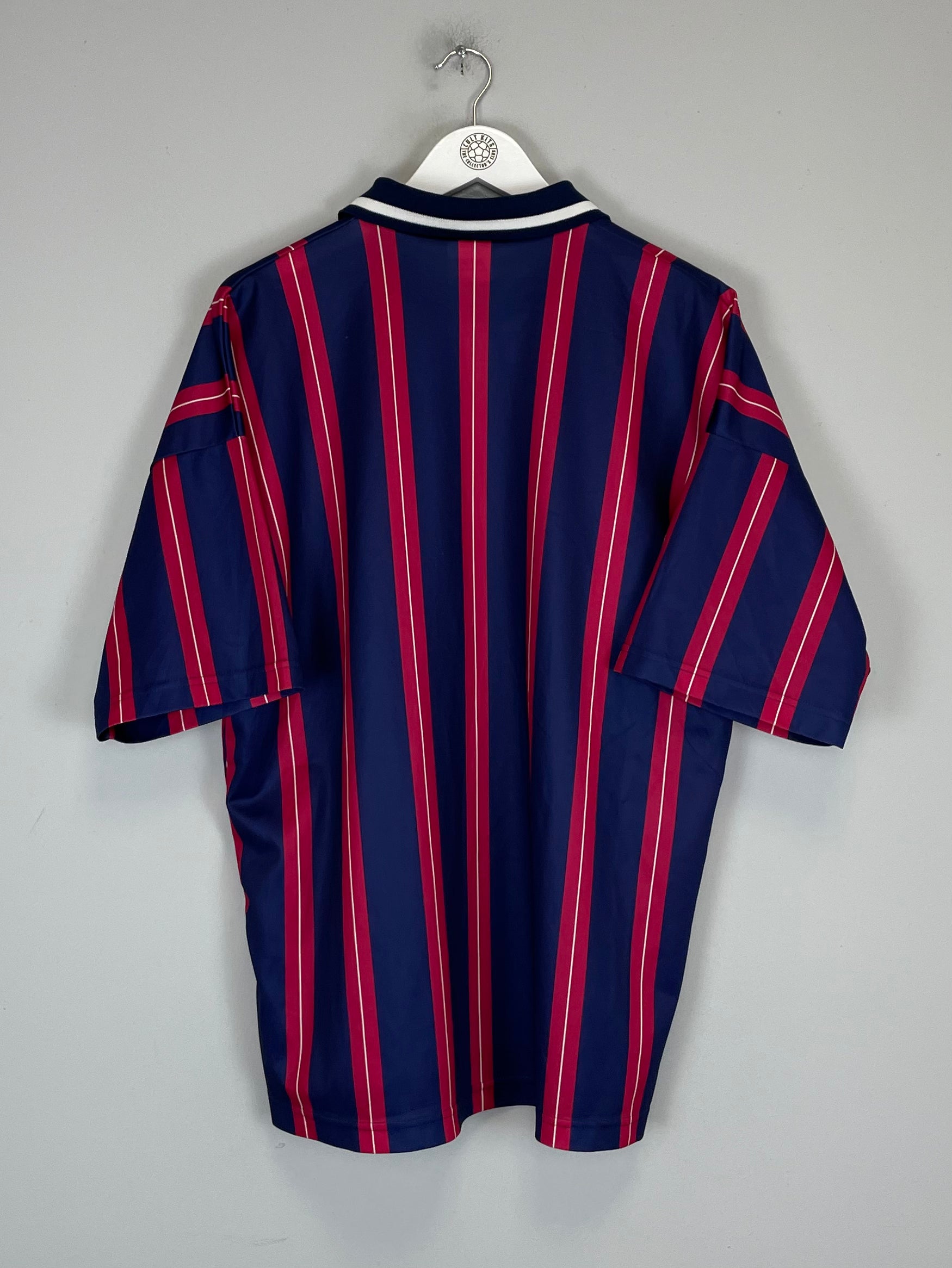 Shop 1996/97 BURY *CENTENARY* AWAY SHIRT (XL) LE COQ, classic football shirts, vintage football shirts & retro soccer jerseys at Cult Kits