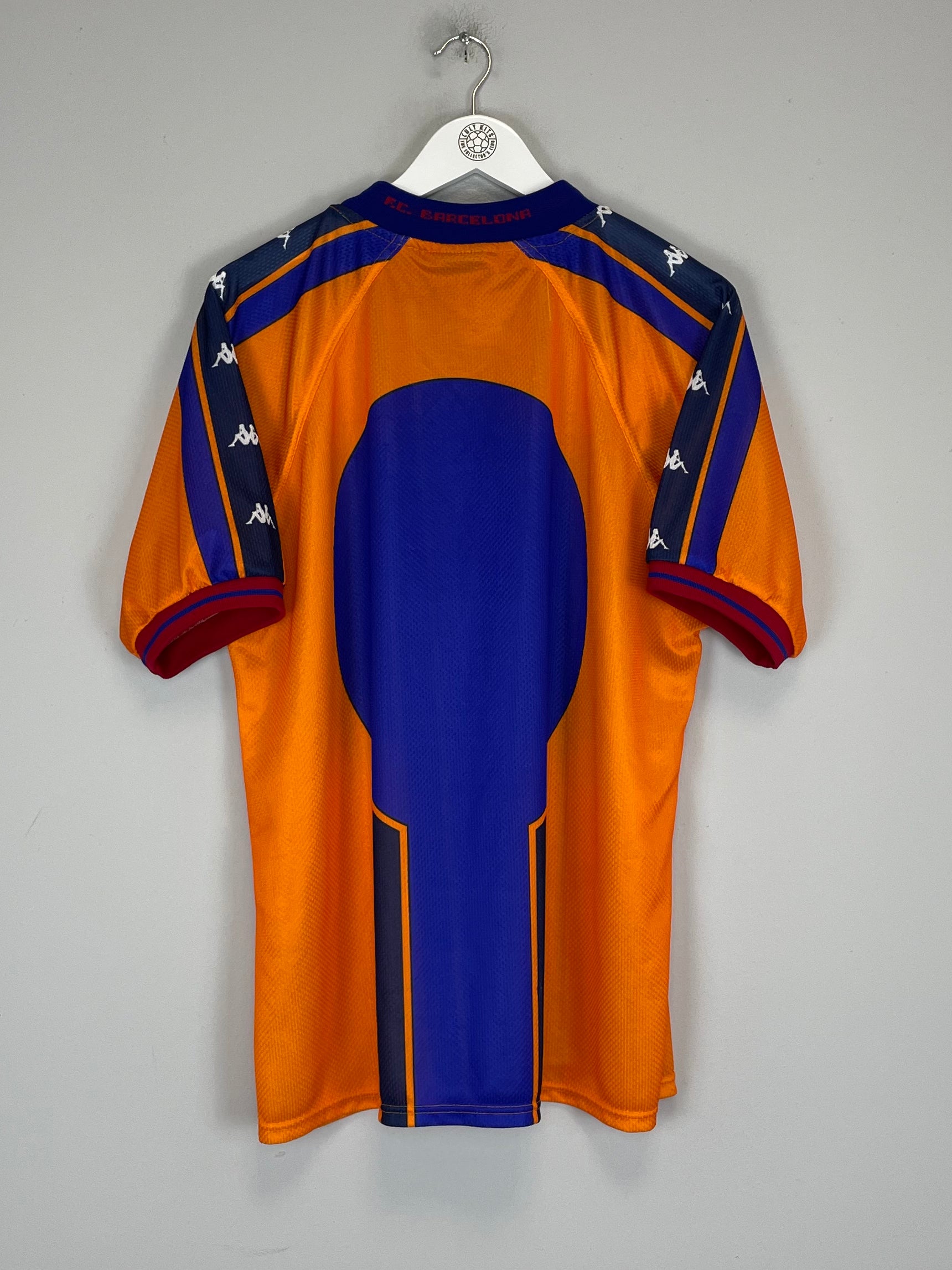 Shop 1997/98 BARCELONA AWAY SHIRT (L) KAPPA, classic football shirts, vintage football shirts & retro soccer jerseys at Cult Kits