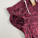 Shop UMBRO *BNWT* CLARET GRAFFITI SHORTS (MULTIPLE SIZES) WITH POCKETS, classic football shirts, vintage football shirts & retro soccer jerseys at Cult Kits