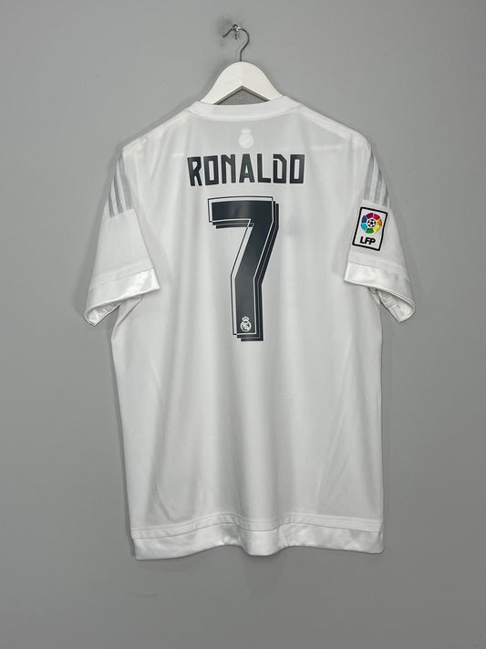2015/16 REAL MADRID RONALDO #7 HOME SHIRT (XL) ADIDAS