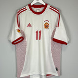 2002/04 SPAIN DE PEDRO #11 AWAY SHIRT (L) ADIDAS