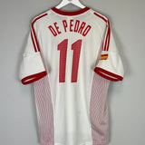 2002/04 SPAIN DE PEDRO #11 AWAY SHIRT (L) ADIDAS