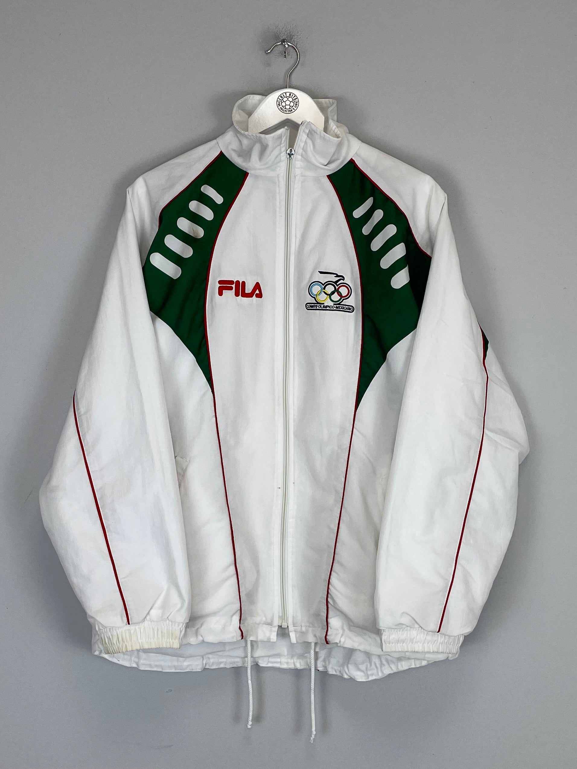 Shop 2004 MEXICO OLYMPICS TRACK JACKET (M) FILA, classic football shirts, vintage football shirts & retro soccer jerseys at Cult Kits