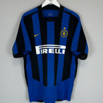 Shop 2003/04 INTER MILAN RECOBA #20 HOME SHIRT (L) NIKE, classic football shirts, vintage football shirts & retro soccer jerseys at Cult Kits