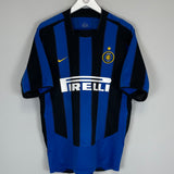Shop 2003/04 INTER MILAN RECOBA #20 HOME SHIRT (L) NIKE, classic football shirts, vintage football shirts & retro soccer jerseys at Cult Kits
