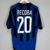 Shop 2003/04 INTER MILAN RECOBA #20 HOME SHIRT (L) NIKE, classic football shirts, vintage football shirts & retro soccer jerseys at Cult Kits