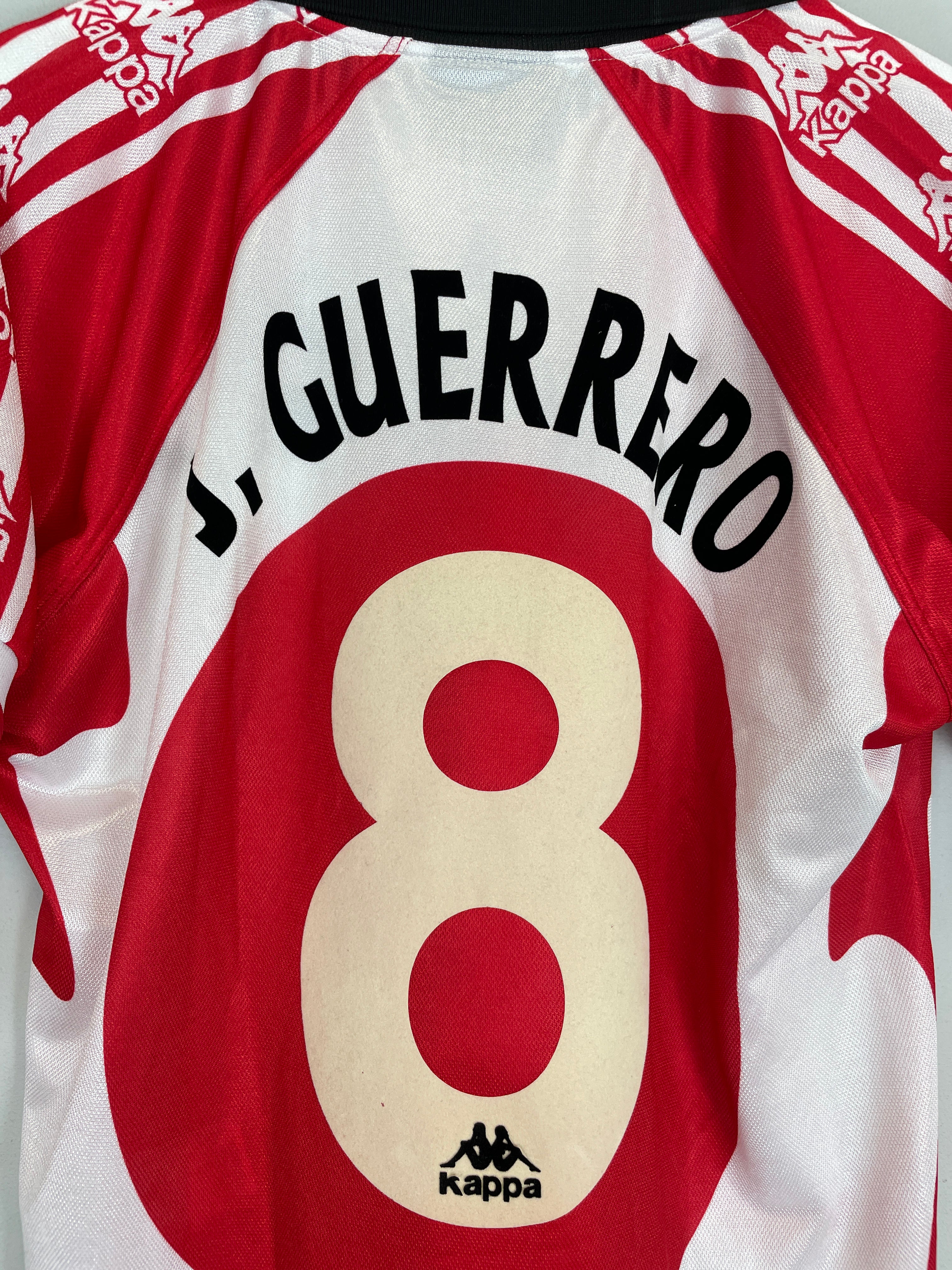 Shop 1997/98 ATHLETIC BILBAO J.GUERRERO #6 *BNWT* CENTENARY HOME SHIRT (S) KELME, classic football shirts, vintage football shirts & retro soccer jerseys at Cult Kits