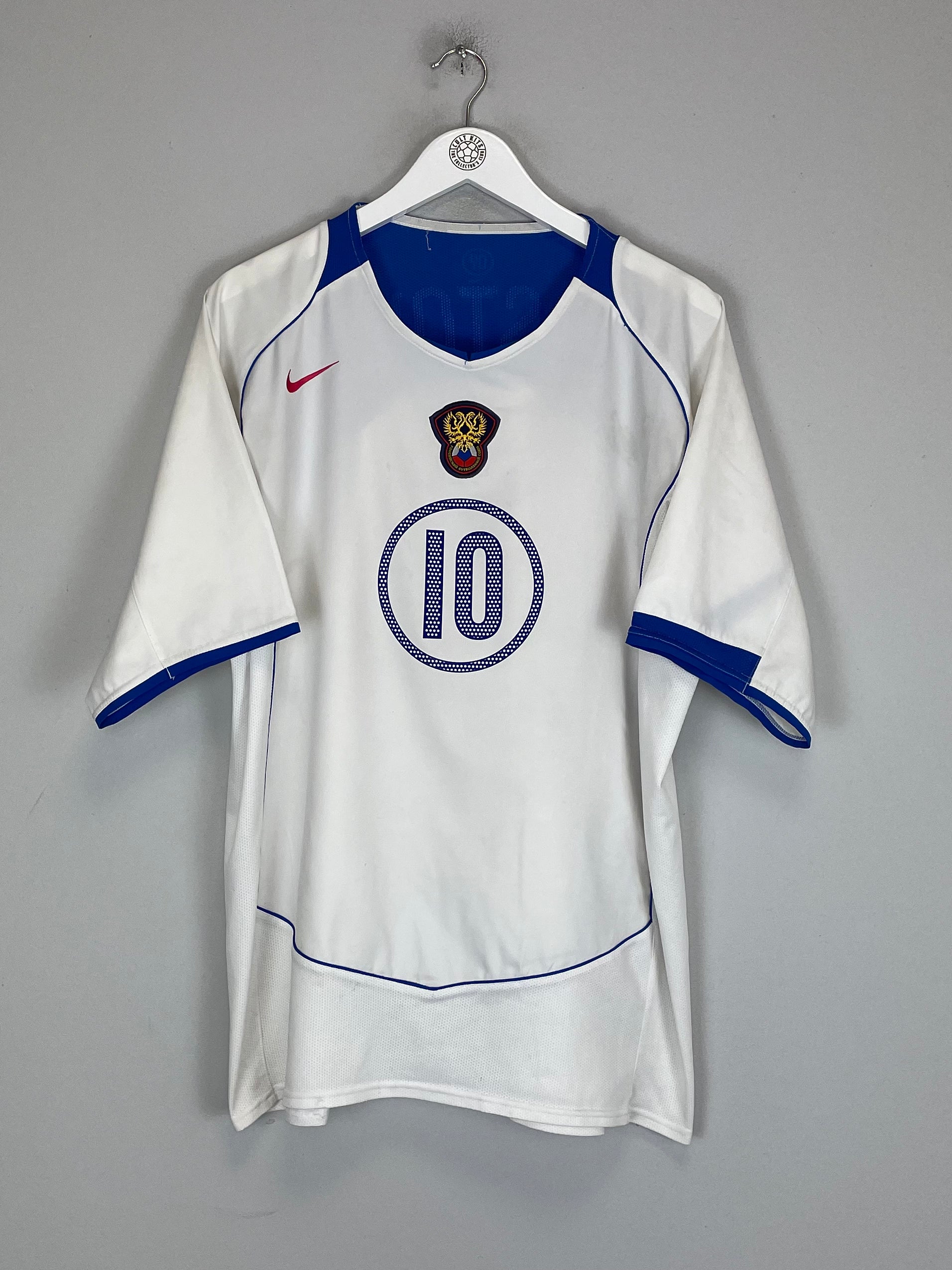 Shop 2004/06 RUSSIA MOSTOVOI #10 AWAY SHIRT (XL) NIKE, classic football shirts, vintage football shirts & retro soccer jerseys at Cult Kits