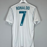 2017/18 REAL MADRID RONALDO #7 HOME SHIRT (M) ADIDAS