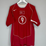 2004/06 TURKEY SUKER #9 HOME SHIRT (M) NIKE
