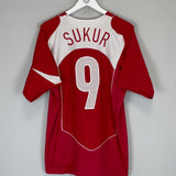 2004/06 TURKEY SUKER #9 HOME SHIRT (M) NIKE