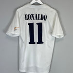 Shop 2002/03 REAL MADRID RONALDO #11 *CENTENARY* HOME SHIRT (S) ADIDAS, classic football shirts, vintage football shirts & retro soccer jerseys at Cult Kits