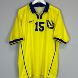 Shop 1997/98 AL NASSR AL DHAFERI #15 HOME SHIRT (XXL) NIKE, classic football shirts, vintage football shirts & retro soccer jerseys at Cult Kits