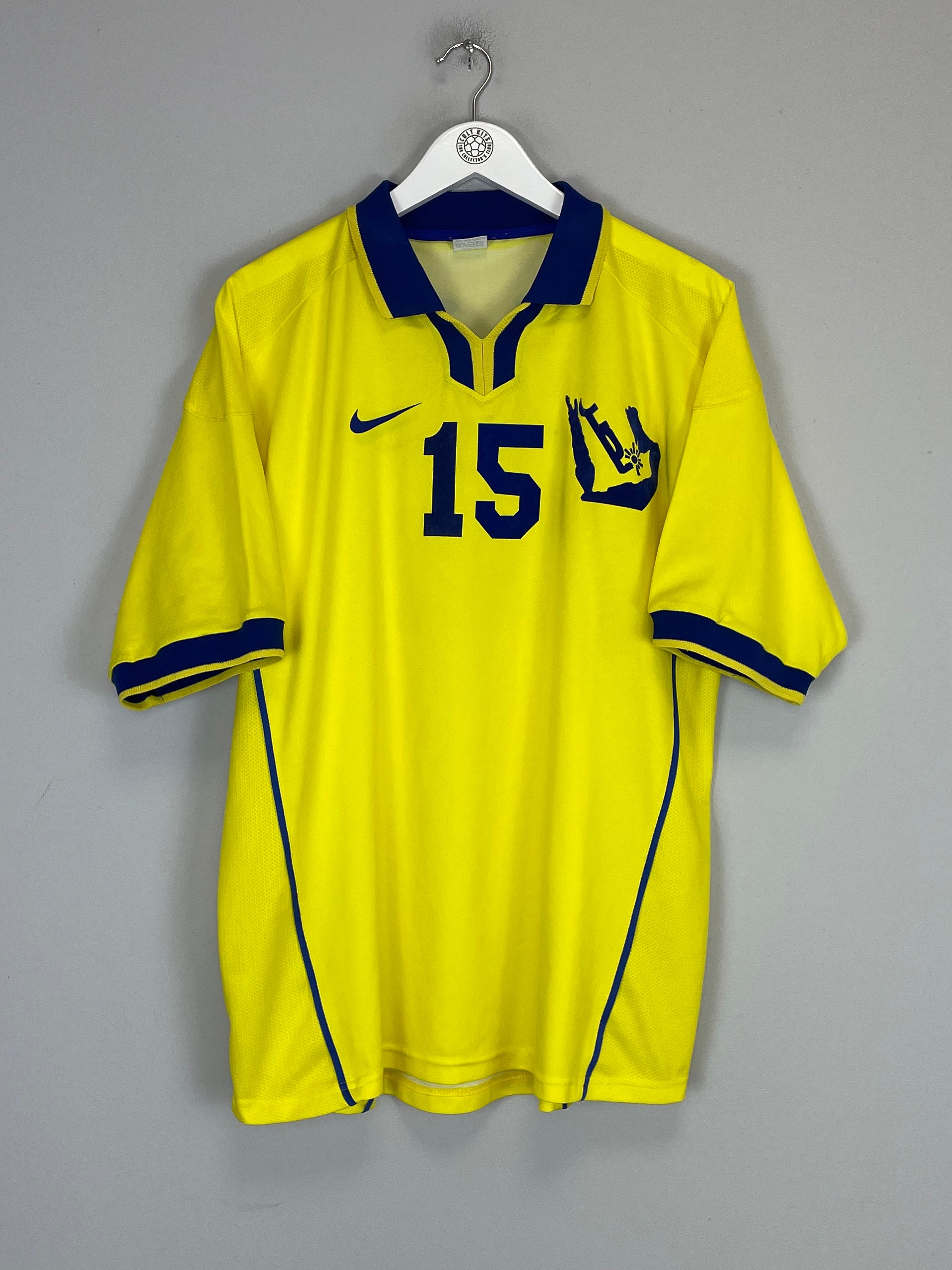 Shop 1997/98 AL NASSR AL DHAFERI #15 HOME SHIRT (XXL) NIKE, classic football shirts, vintage football shirts & retro soccer jerseys at Cult Kits