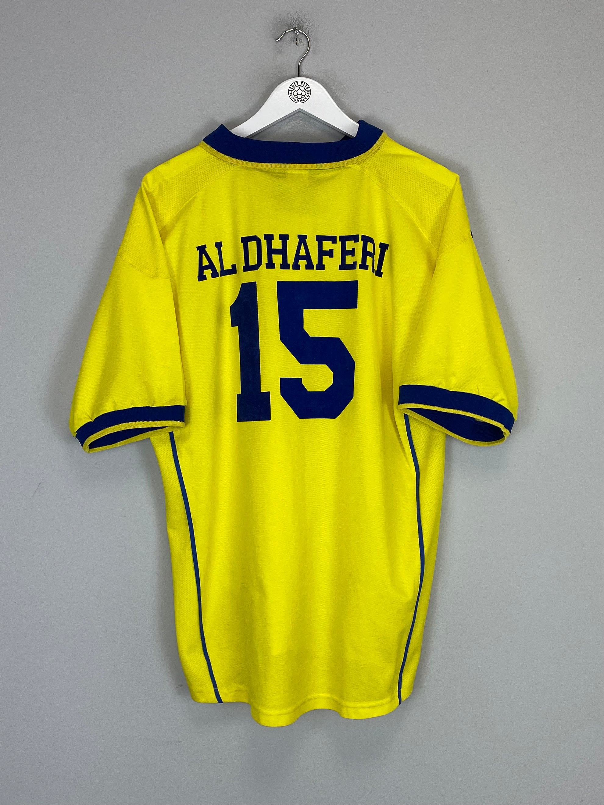 Shop 1997/98 AL NASSR AL DHAFERI #15 HOME SHIRT (XXL) NIKE, classic football shirts, vintage football shirts & retro soccer jerseys at Cult Kits