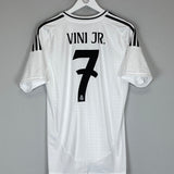 2024/25 REAL MADRID VINI JR #7 HOME SHIRT (M) ADIDAS