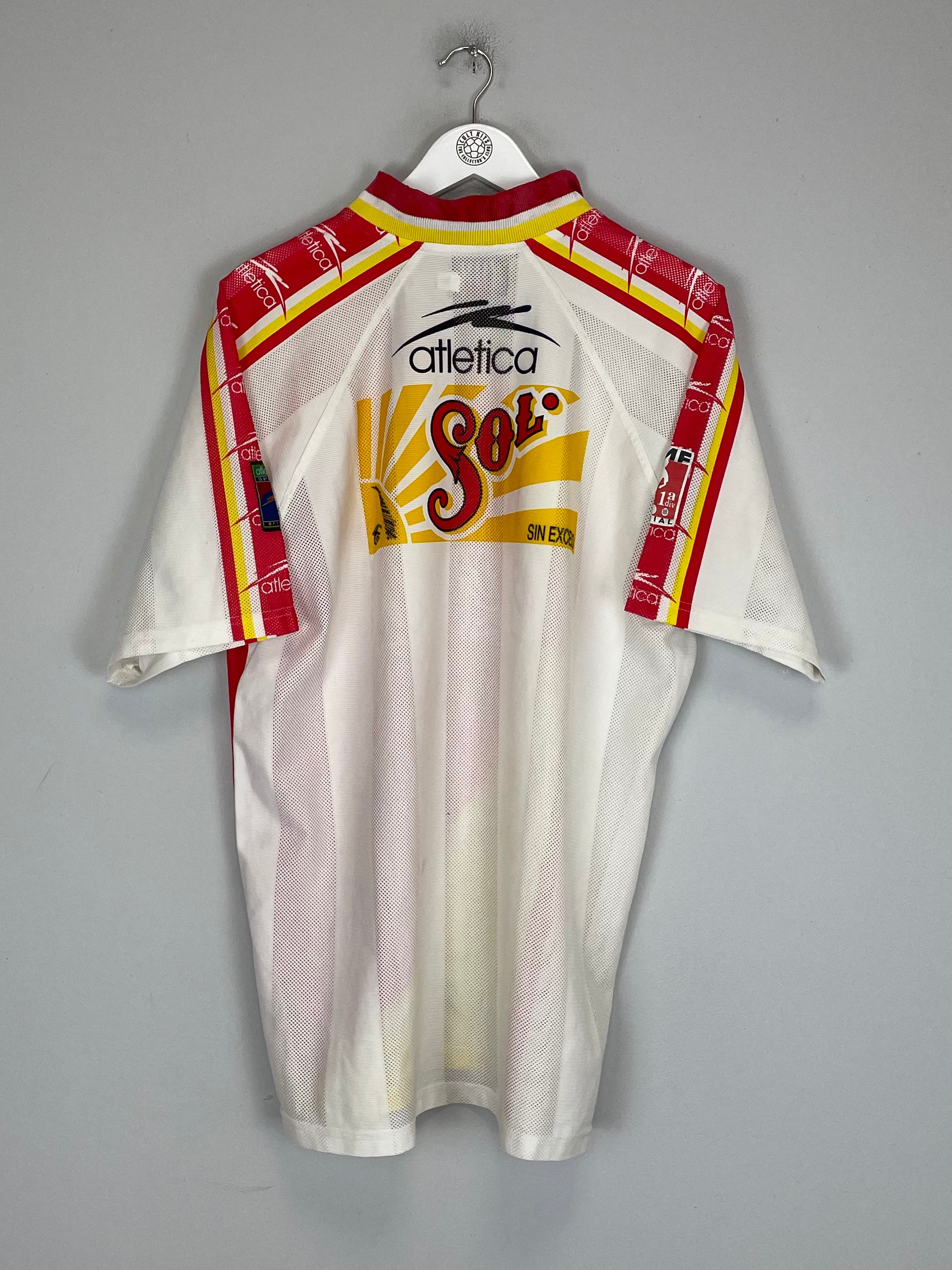 Shop 1998/99 MONARCAS MORELIA AWAY SHIRT (XL) ATLETICA, classic football shirts, vintage football shirts & retro soccer jerseys at Cult Kits