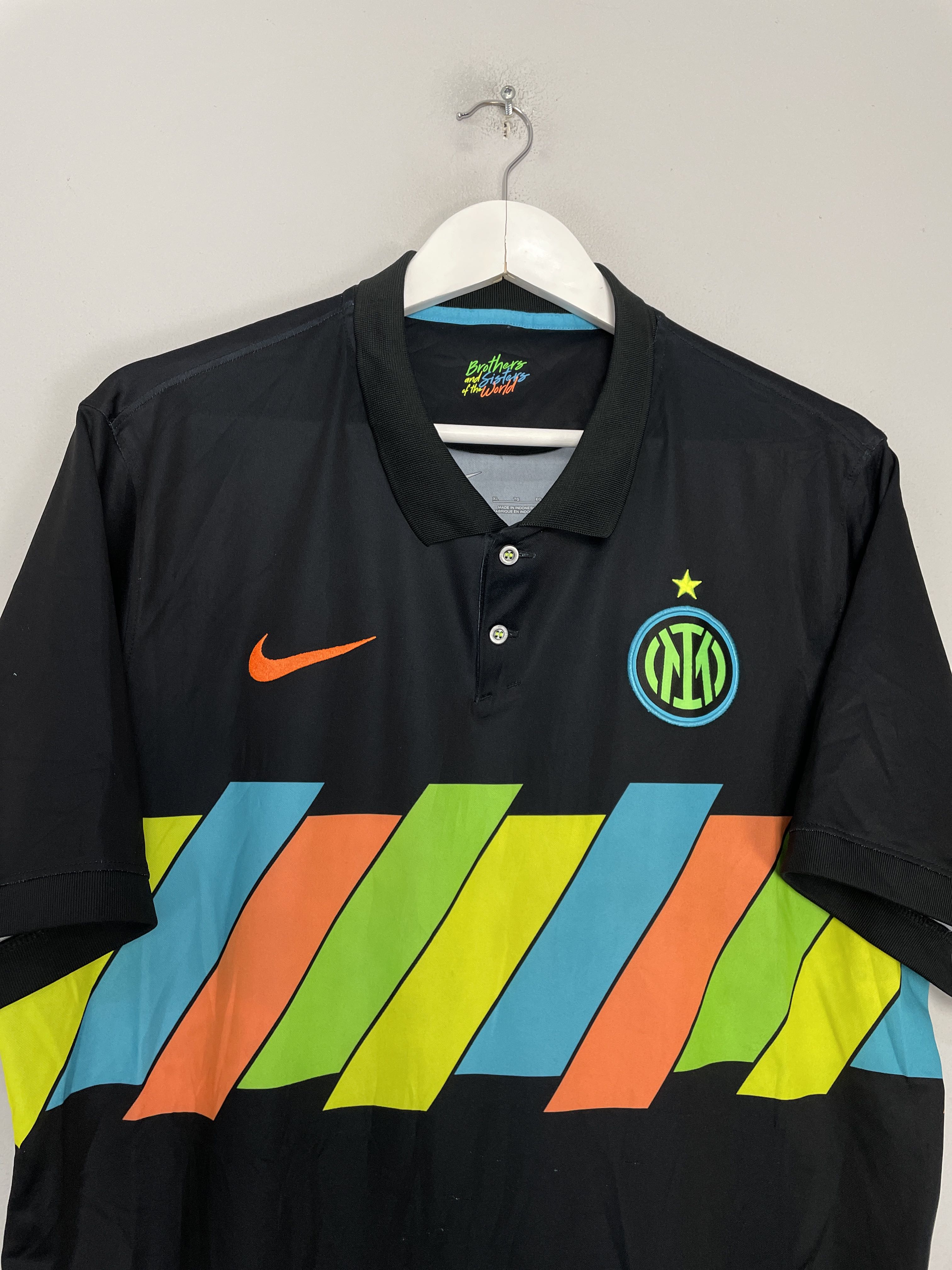 Shop 2021/22 INTER MILAN THIRD SHIRT (XL) NIKE, classic football shirts, vintage football shirts & retro soccer jerseys at Cult Kits